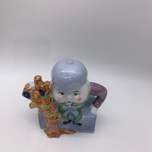 Decorative 16 Oz Humpty Dumpty VTG. Ceramic Teapot With Hat Lid & Handle FEITX - Picture 14 of 15